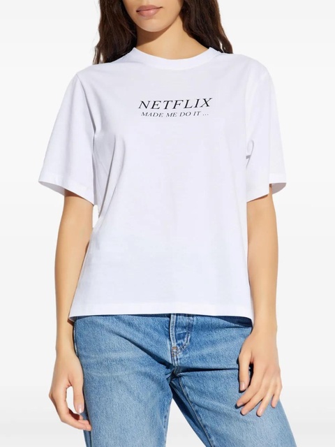 Victoria Beckham slogan-print T-shirt - White - zdjęcie produktu nr 2
