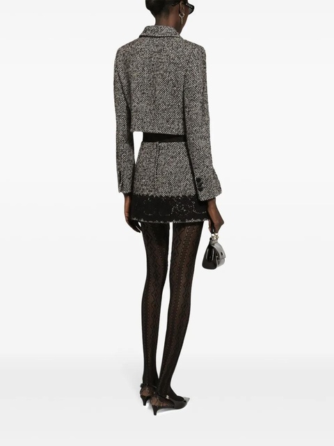 Dolce & Gabbana tweed cropped jacket - Brown - zdjęcie produktu nr 2