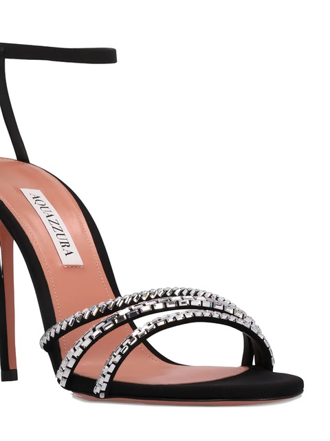 Aquazzura Milagros embellished stiletto heeled sandals - Black - zdjęcie produktu nr 2