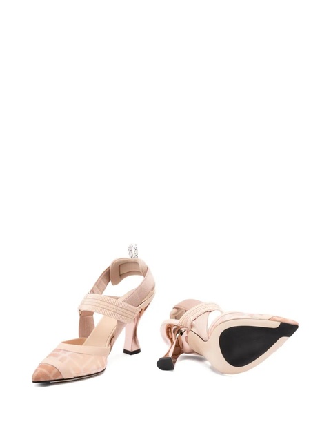 FENDI 85mm Colibrì patterned pumps - Pink - zdjęcie produktu nr 1