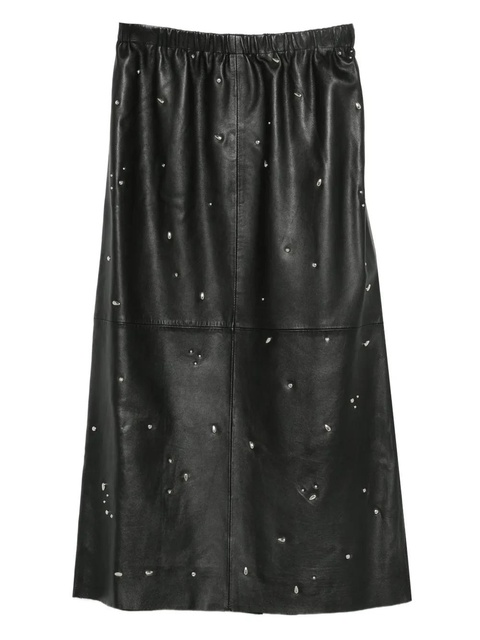 Alysi embellished leather skirt - Black - zdjęcie produktu nr 1