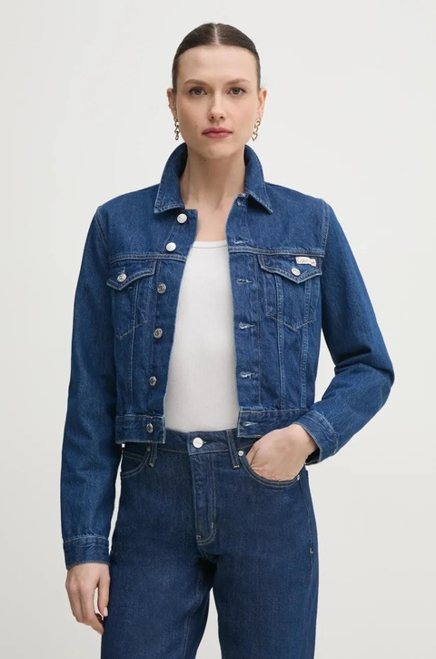 Calvin Klein Jeans kurtka kolor niebieski przejściowa J20J225183 - zdjęcie produktu nr 1