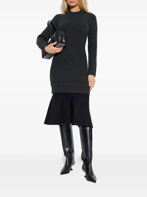 Alexander Wang ribbed long-sleeves midi dress - Grey - zdjęcie produktu nr 1
