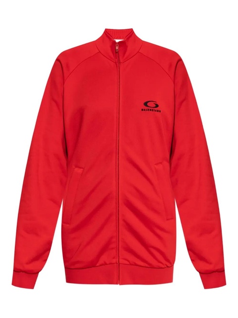 Balenciaga logo-detail zip-up mini dress - Red - zdjęcie produktu nr 1