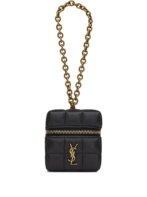 Saint Laurent Cube quilted chain mini bag - Black - zdjęcie produktu nr 1
