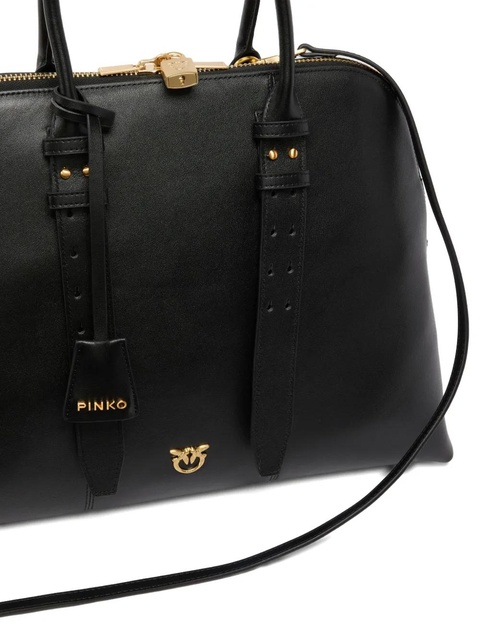 PINKO leather tote bag - Black - zdjęcie produktu nr 2