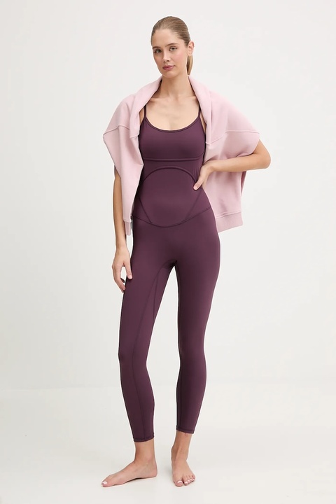 JOYINME kombinezon do jogi Flow One kolor fioletowy z dekoltem okrągłym Flow.One - zdjęcie produktu nr 1