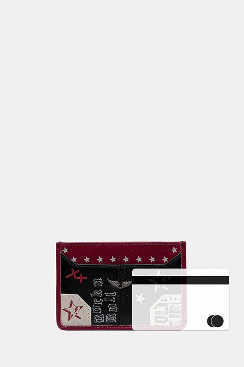 ZADIG&VOLTAIRE etui na karty skórzane kolor czarny LWSG03718 - zdjęcie produktu nr 2