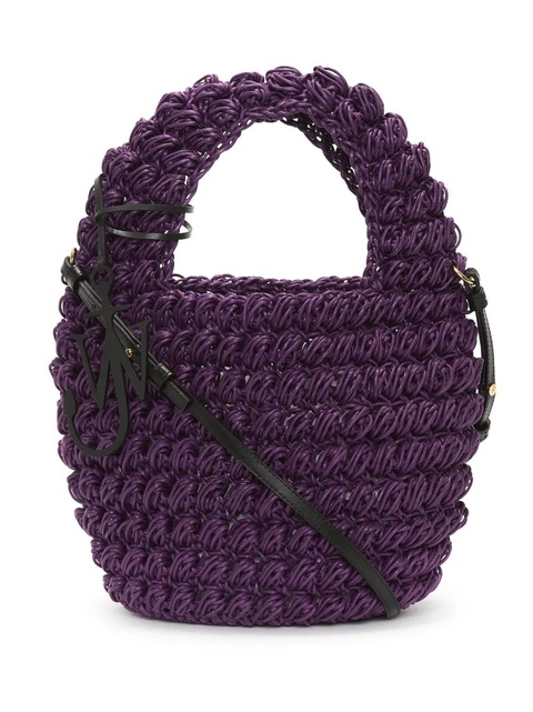 JW Anderson Popcorn Basket crossbody bag - Purple - zdjęcie produktu nr 1
