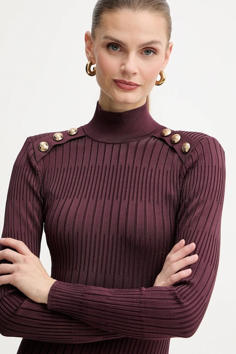 Marciano Guess sukienka JANET kolor bordowy mini dopasowana 5BGK52 5881Z - zdjęcie produktu nr 1