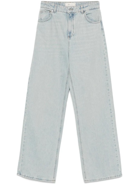 Blumarine logo-embroidered jeans - Blue - zdjęcie produktu nr 1