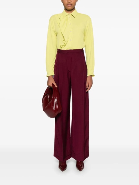 Victoria Beckham crepe shirt - Yellow - zdjęcie produktu nr 1