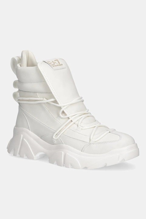 EA7 Emporio Armani buty damskie kolor beżowy na platformie AF18611.7X000335 - zdjęcie produktu nr 1