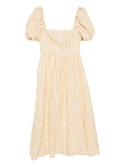 Reformation Marella linen dress - Yellow - zdjęcie produktu nr 2