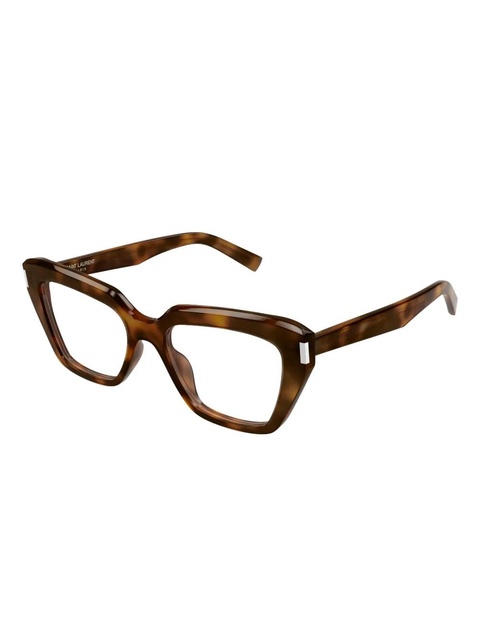 Saint Laurent Eyewear geometric glasses - Brown - zdjęcie produktu nr 1