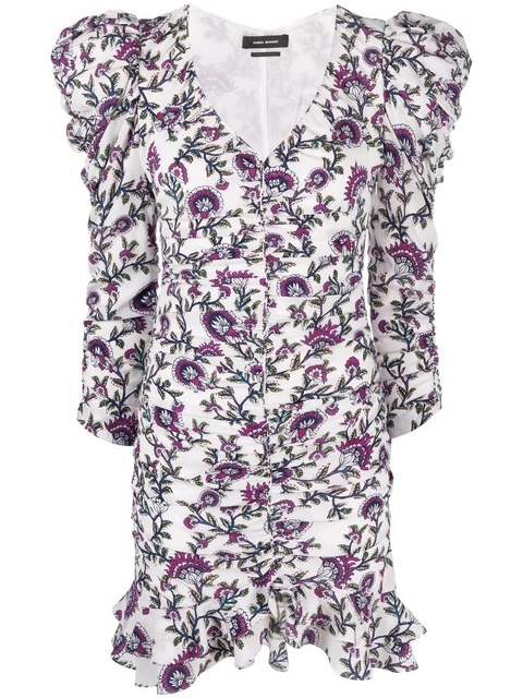 Isabel Marant Bireya floral print dress - White - zdjęcie produktu nr 1