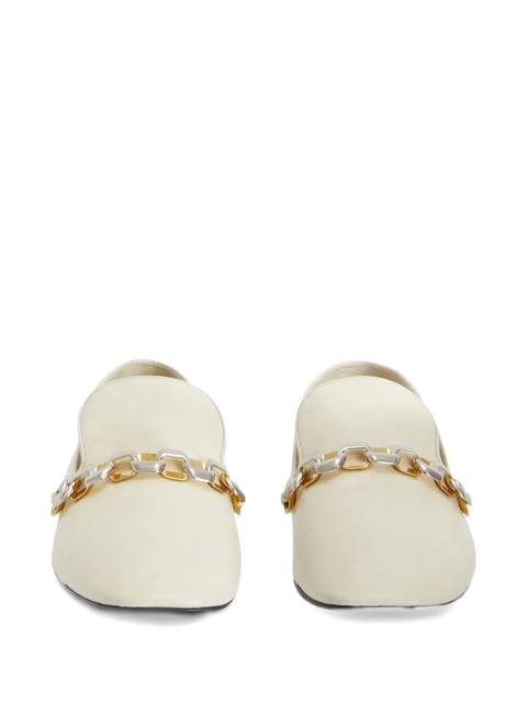 Jil Sander leather loafers - White - zdjęcie produktu nr 2