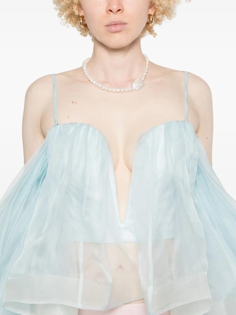 ZIMMERMANN Crush blouse - Blue - zdjęcie produktu nr 2