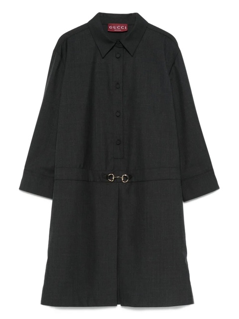 Gucci button-fastening shirt mini dress - Grey - zdjęcie produktu nr 1