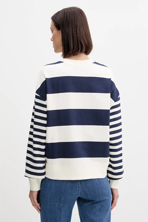 United Colors of Benetton bluza damska kolor granatowy wzorzysta 3Y04D10AM - zdjęcie produktu nr 2