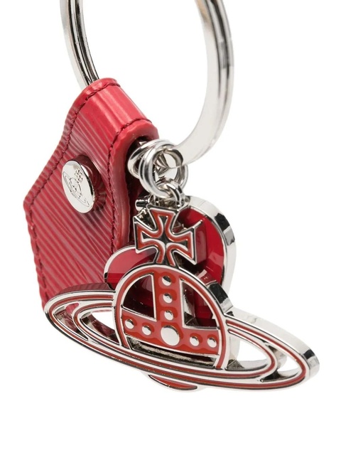 Vivienne Westwood enamelled orb-detail keyring - Red - zdjęcie produktu nr 2