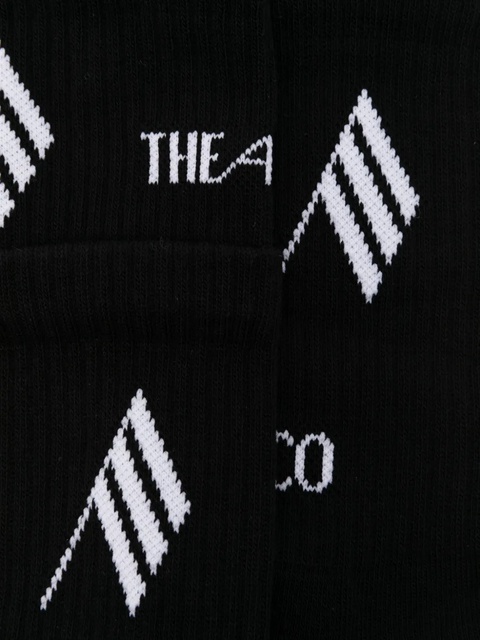 The Attico flag-pattern socks - Black - zdjęcie produktu nr 1