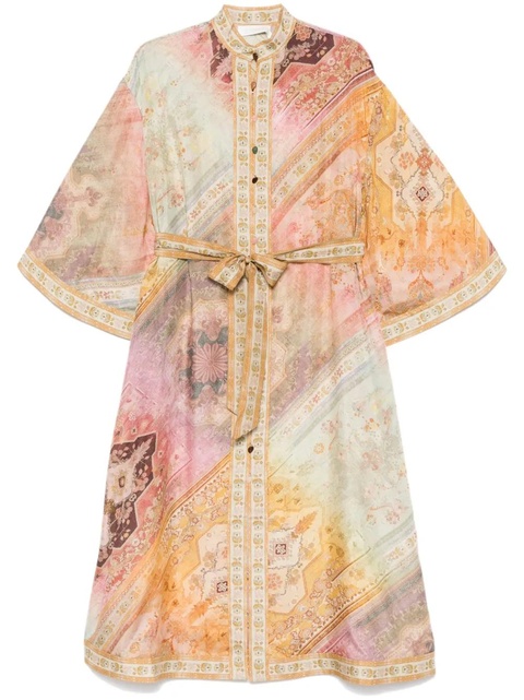 ZIMMERMANN Tallow midi shirt dress - Green - zdjęcie produktu nr 1