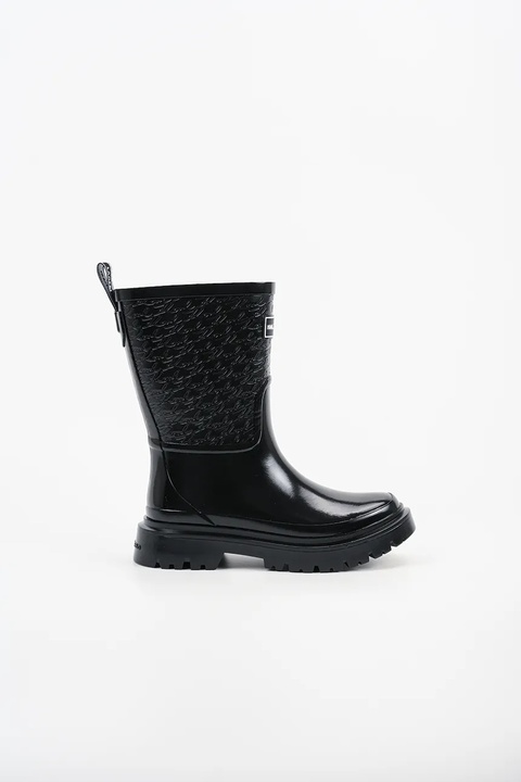 Karl Lagerfeld kalosze K/TORRENT damskie kolor czarny KL47170 - zdjęcie produktu nr 1