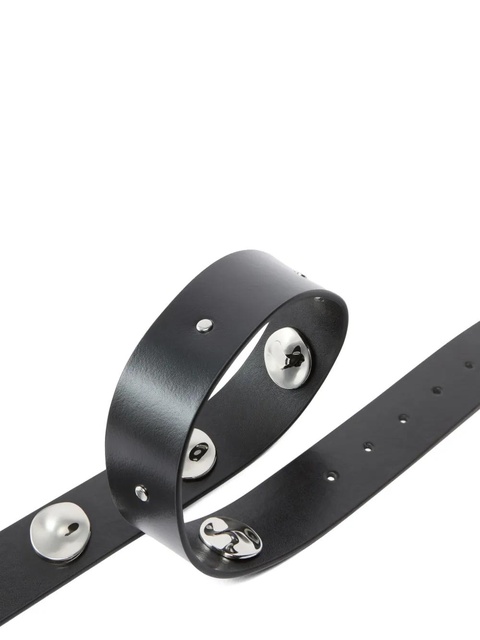 PINKO metallic-buckle studded belt - Black - zdjęcie produktu nr 1