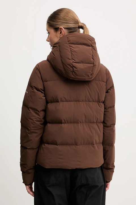 Columbia kurtka puchowa Amaze Puff kolor brązowy zimowa 2133714 - zdjęcie produktu nr 2