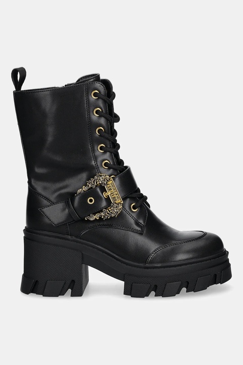 Versace Jeans Couture botki damskie kolor czarny na słupku 79VA3S86 71570 899 - zdjęcie produktu nr 1