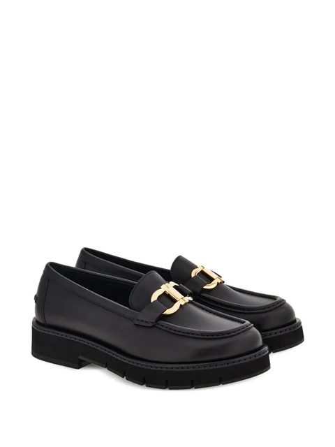 Ferragamo Gancini-plaque leather loafers - Black - zdjęcie produktu nr 2