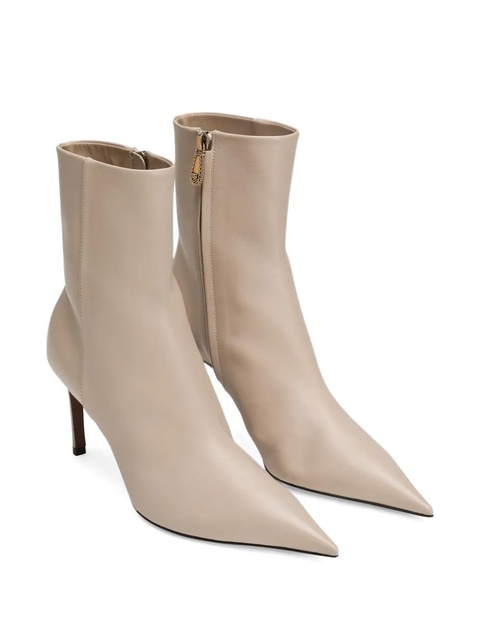 Dolce & Gabbana 75mm pointed-toe zip boots - Neutrals - zdjęcie produktu nr 2