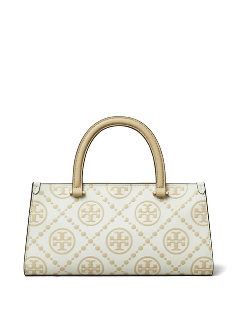 Tory Burch small T Monogram-embossed E/W tote bag - Neutrals - zdjęcie produktu nr 1