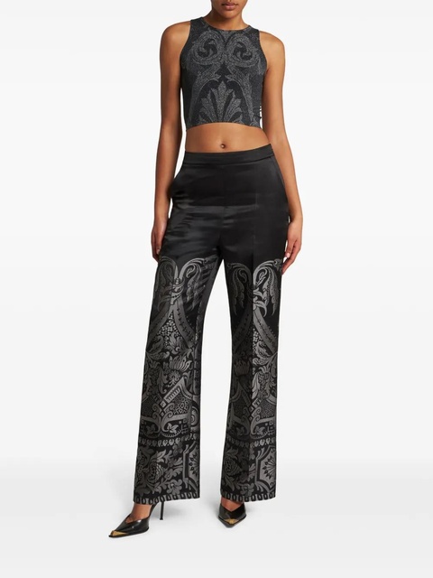 ETRO metallic-effect jacquard tank top - Black - zdjęcie produktu nr 2