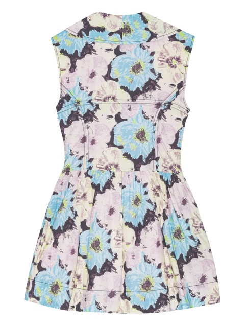 GANNI printed mini dress - Blue - zdjęcie produktu nr 2