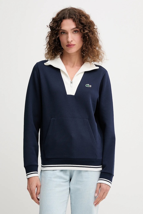 Lacoste bluza damska kolor granatowy z aplikacją SF8634 - zdjęcie produktu nr 1