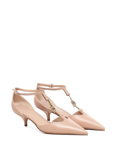 Ferragamo 40mm ankle-strap pointed-toe pumps - Neutrals - zdjęcie produktu nr 1
