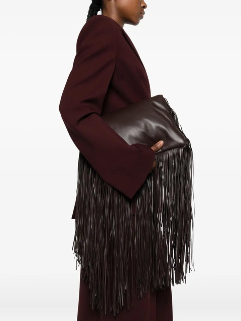 Sportmax fringed clutch bag - Brown - zdjęcie produktu nr 2