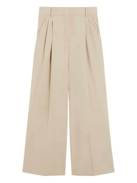 Weekend Max Mara pleated wide-leg trousers - Neutrals - zdjęcie produktu nr 1