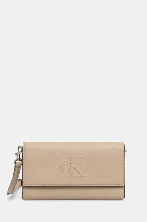 Calvin Klein Jeans torebka kolor beżowy LV04K1006G - zdjęcie produktu nr 1