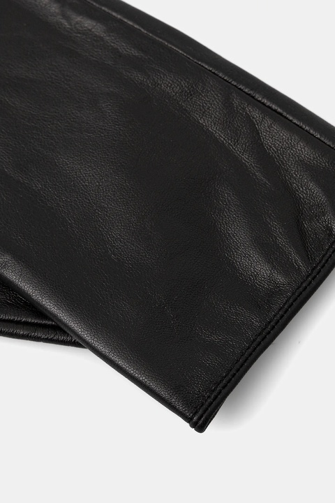 Answear.LAB rękawiczki skórzane damskie kolor czarny - zdjęcie produktu nr 2