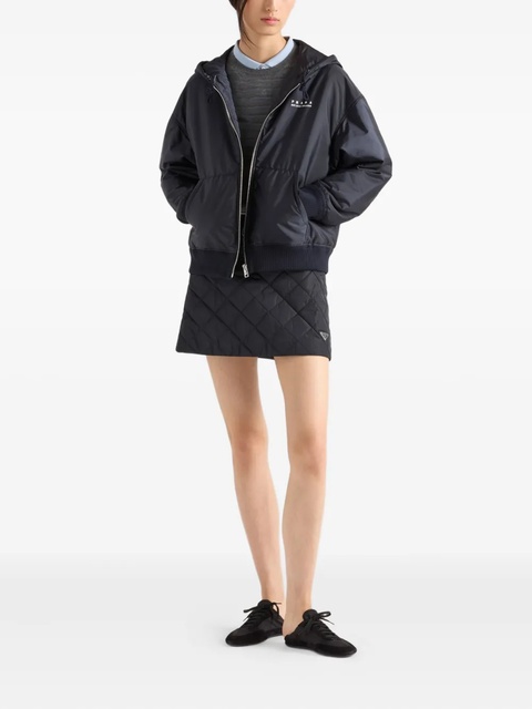 Prada Lightweight Re-Nylon hooded blouson jacket - Blue - zdjęcie produktu nr 2