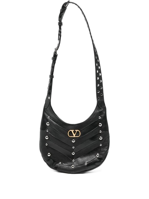 Valentino Garavani stud-embellished Vlogo shoulder bag - Black - zdjęcie produktu nr 1
