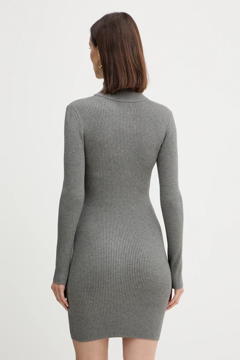 Guess sukienka HARLEY kolor szary mini dopasowana W5BK45 Z0572 - zdjęcie produktu nr 2