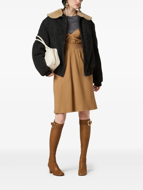 Miu Miu Sablé dress - Brown - zdjęcie produktu nr 2