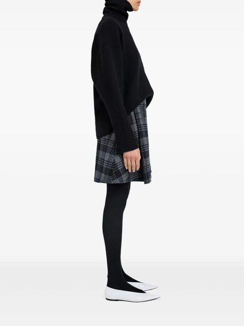 Proenza Schouler Cassia plaid wool mini skirt - Grey - zdjęcie produktu nr 2