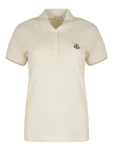 Moncler cotton polo top - White - zdjęcie produktu nr 1
