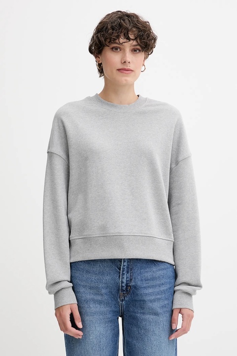 United Colors of Benetton bluza bawełniana damska kolor szary z nadrukiem 3UNID109A - zdjęcie produktu nr 1