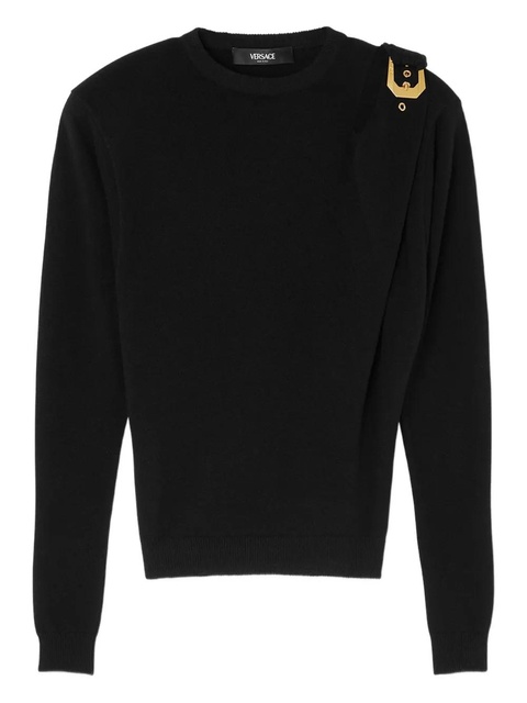 Versace wool buckle sweater - Black - zdjęcie produktu nr 1